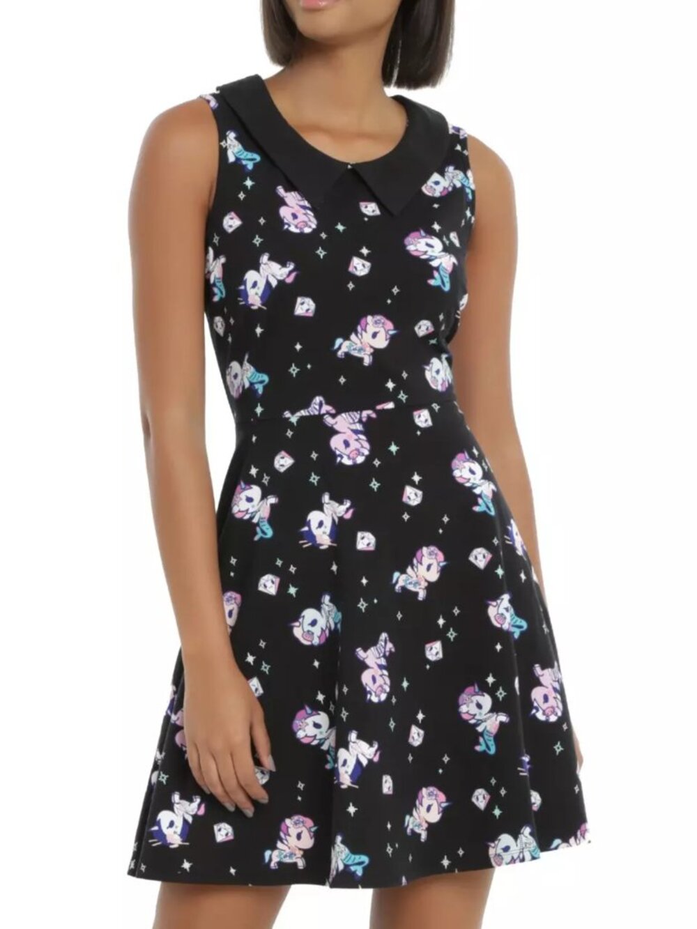 Rare New With Tags Hot Topic Toki Doki Mermicorno & Unicorno Skater Dress - SM